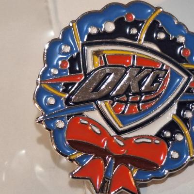 Sale Photo Thumbnail #684: OKC thunder holiday lapel pins