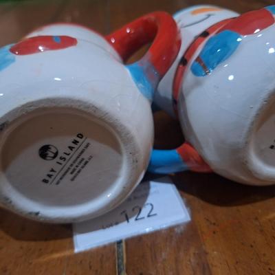 Sale Photo Thumbnail #725: the two small red ones are maybe a toothpick holder for the open one and the closed is one just a companion? We don’t' know the purpose.