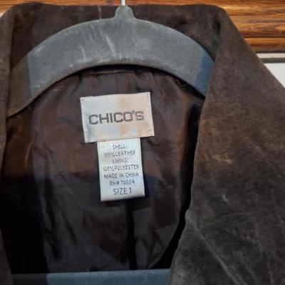 Sale Photo Thumbnail #842: this is size 1 in chico's which typically fits like a 1x.  It is leather.