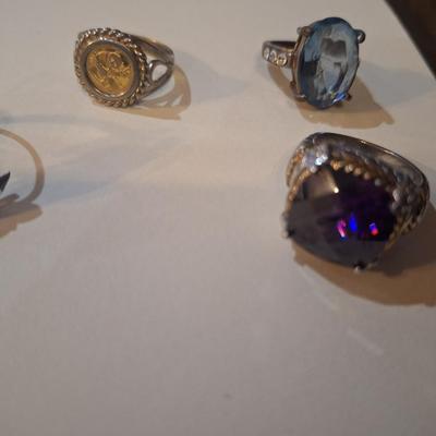 Sale Photo Thumbnail #923: Ring bundle- various sizes and designs