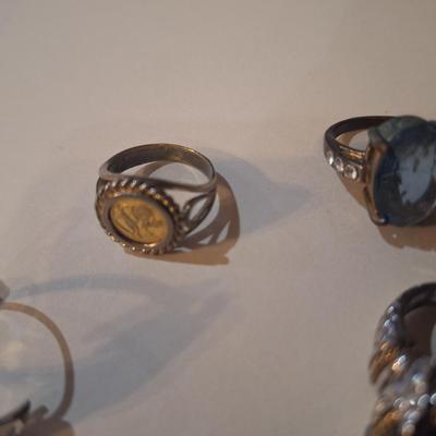 Sale Photo Thumbnail #921: Ring bundle- various sizes and designs