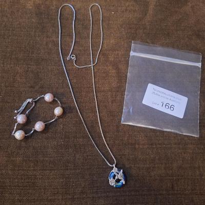 Sale Photo Thumbnail #925: necklace and bracelet