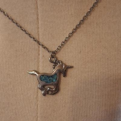 Sale Photo Thumbnail #1014: Unicorn necklace