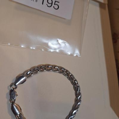 Sale Photo Thumbnail #1022: Sterling silver bracelet