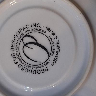 Sale Photo Thumbnail #1083: teacup and saucer set with purple flowers