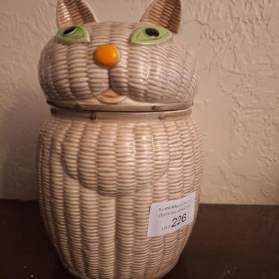 Sale Photo Thumbnail #1152: vintage retro Japanese cookie jar