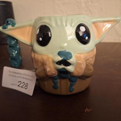 Sale Photo Thumbnail #1163: Grogu or Baby Yoda ceramic coffee mug
