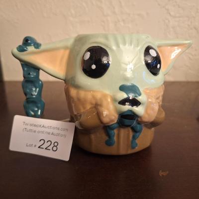 Sale Photo Thumbnail #1162: Grogu or Baby Yoda ceramic coffee mug