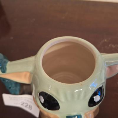 Sale Photo Thumbnail #1164: Grogu or Baby Yoda ceramic coffee mug