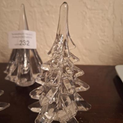 Sale Photo Thumbnail #1184: glass and other table top Christmas trees