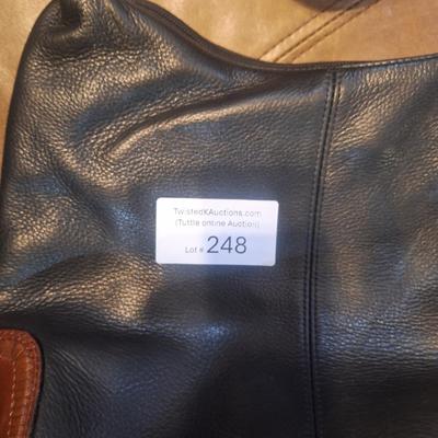 Sale Photo Thumbnail #1270: Black shoulder strap handbag by Fossil