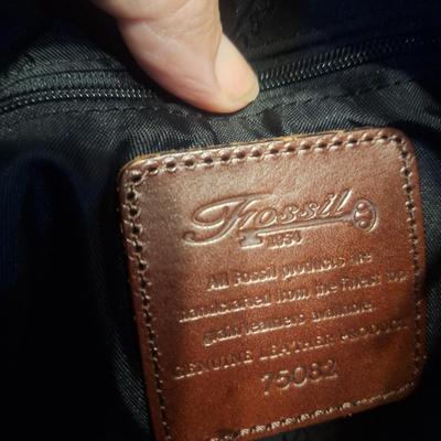 Sale Photo Thumbnail #1274: Black shoulder strap handbag by Fossil