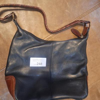 Sale Photo Thumbnail #1273: Black shoulder strap handbag by Fossil