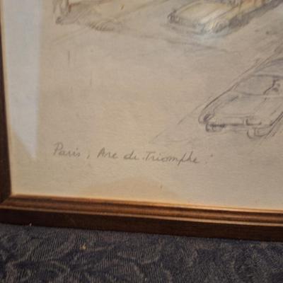 Sale Photo Thumbnail #1359: Framed  water color prints by Belgian artist Bernadette Voz