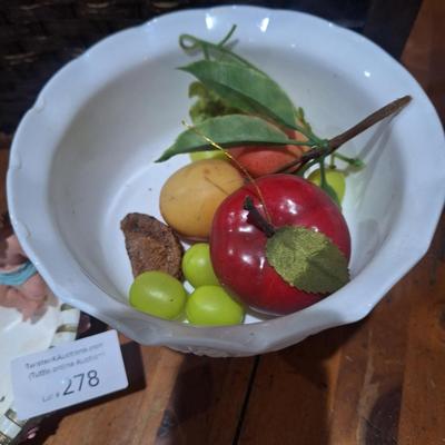 Sale Photo Thumbnail #1419: the plastic fruit in the compote is also included