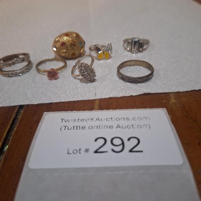 Sale Photo Thumbnail #1509: bundle of rings, all costume