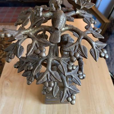 10” Bronze Krishna Statue – Playing Flute Under Tree – Hindu Art