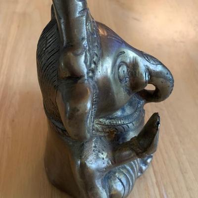 Brass Ganesha Statue – 5” Tall – Indian Religious Symbol