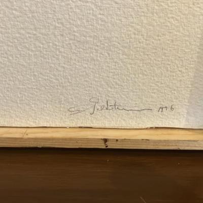 Blue Louvre Alan Goldstein (American, b. 1938) Mixed media 1976