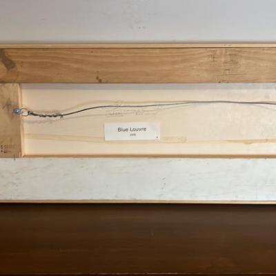 Blue Louvre Alan Goldstein (American, b. 1938) Mixed media 1976