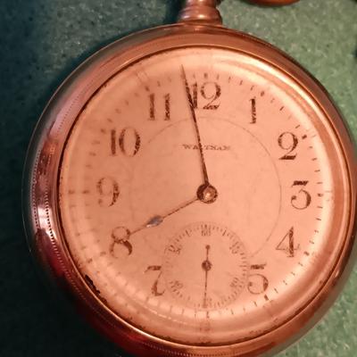 WORKING WALTHAM POCKET WATCH