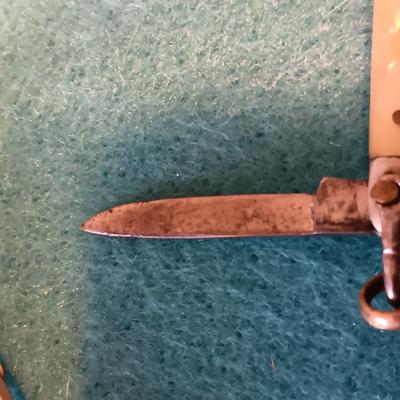 WORKING HAMILTON 10K GOLD FILLED POCKET WATCH WITH CHAIN AND POCKET KNIFE