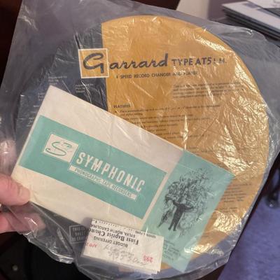 MCM Garrard Stereo Console & Albums