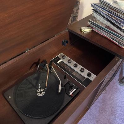 MCM Garrard Stereo Console & Albums