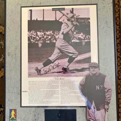 Framed Babe Ruth “The Babe” Limited Edition Collectible w/ Audio – #1472 of 1500