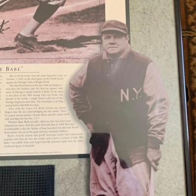 Framed Babe Ruth “The Babe” Limited Edition Collectible w/ Audio – #1472 of 1500