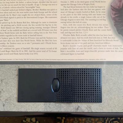 Framed Babe Ruth “The Babe” Limited Edition Collectible w/ Audio – #1472 of 1500