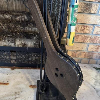 Cast Iron Fire Dogs & Tool Set