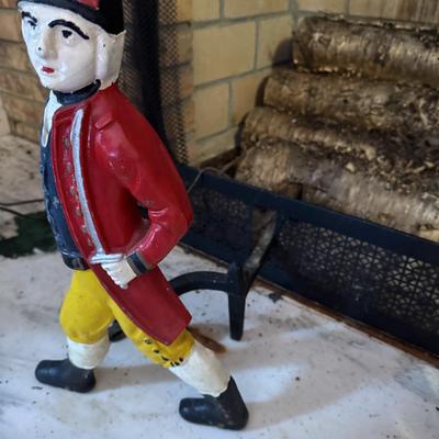 Cast Iron Fire Dogs & Tool Set