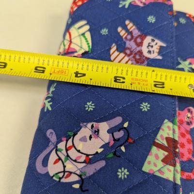 Vera Bradley Outlet Essential Medium Cosmetic Bag Catnip Christmas NWT #1