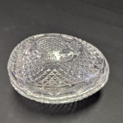 Vintage Avon Mother's Day & Hershey's Kisses Lead Crystal Candy Dishes