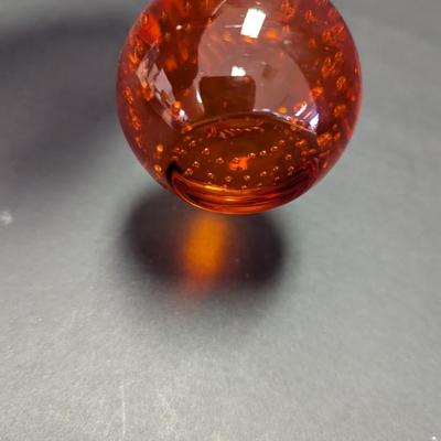 Vintage Controlled Bubble Ball Liqueur Shot/Martini Glass