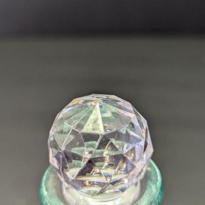 Decorated Hammered Glass Bottles With Stoppers