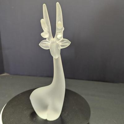 Frosted Deer Figure