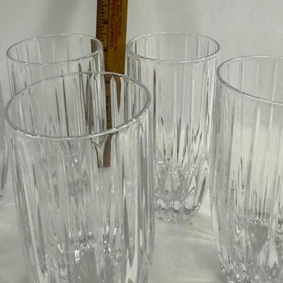 Sale Photo Thumbnail #217: Vertical ribbed design. about 5 5/8" high holding about 10 oz In very good condition.