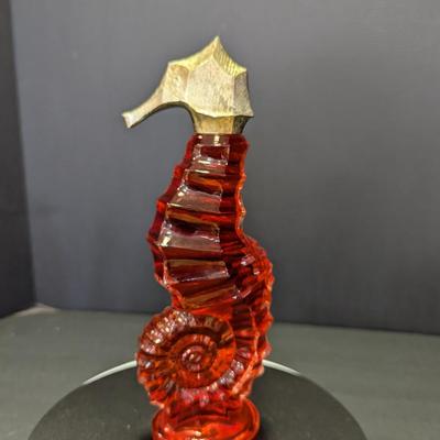 Vintage Avon Seahorse Decanter