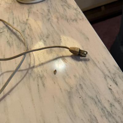 Goddess Chalkware/Plaster Lamps, Pair