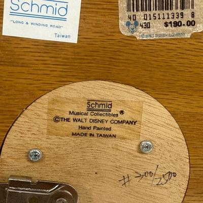 Sale Photo Thumbnail #308: Made in Taiwan. Large and heavy, limited edition #300 of 2500.  Music box crank seems to be frozen, may need adjustment or repair (is accessible from the bottom of the base).  Good display item.