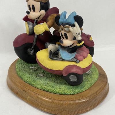 Sale Photo Thumbnail #301: Made in Taiwan. Large and heavy, limited edition #300 of 2500.  Music box crank seems to be frozen, may need adjustment or repair (is accessible from the bottom of the base).  Good display item.