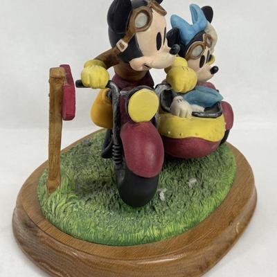 Sale Photo Thumbnail #303: Made in Taiwan. Large and heavy, limited edition #300 of 2500.  Music box crank seems to be frozen, may need adjustment or repair (is accessible from the bottom of the base).  Good display item.