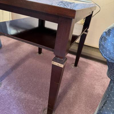Marble Top End Table