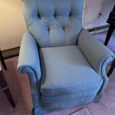 Blue Upholstered Chair 1