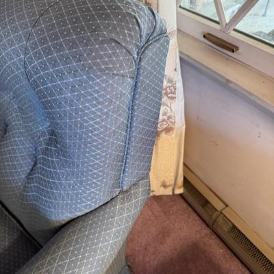 Blue Upholstered Chair 2