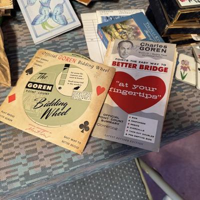 Bridge Party Lot of Cards, Tally’s and Memorabilia