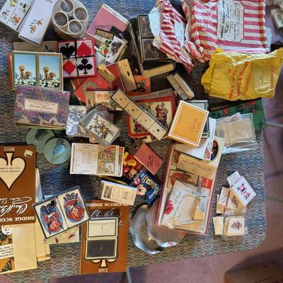 Bridge Party Cards, Tally’s and Memorabilia Lot 2