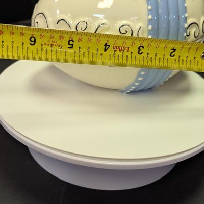 Signed Hand Painted Ceramic Easter Egg